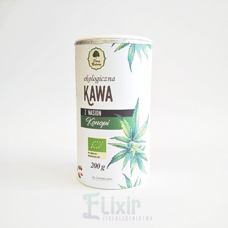 Kawa z nasion konopi 200 g Dary Natury